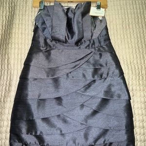 Gray/Silver above the knew dress